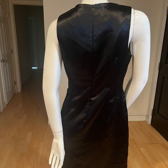 VINTAGE 90's TODD OLDHAM TIMES SEVEN SATIN SHIFT DRESS SZ MEDIUM M - Picture 5 of 6